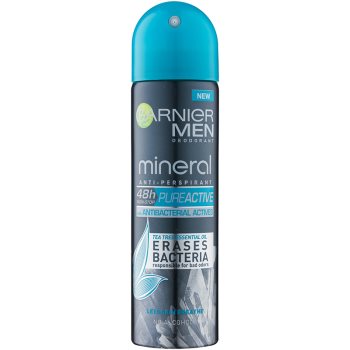 Garnier men mineral pure active antiperspirant spray