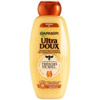 

Garnier Ultra Doux відновлюючий шампунь для ламкого та втомленого волосся маточне молочко, мед та прополіс 400 мл