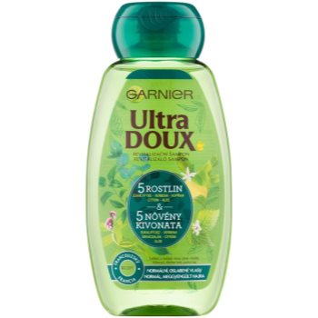 

Garnier Ultra Doux відновлюючий шампунь для слабкого волосся 5 рослин 250 мл