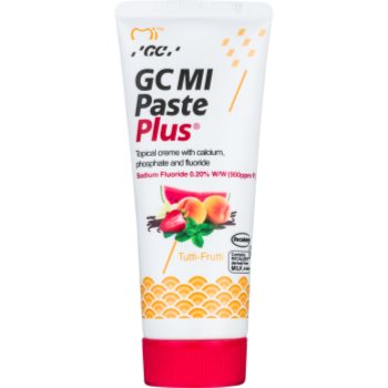 Gc mi paste plus tutti-frutti crema protectoare de remineralizare pentru dinți sensibili cu flor