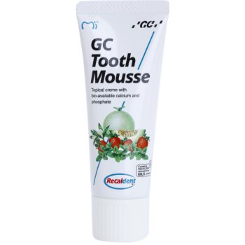 Gc tooth mousse strawberry crema protectoare de remineralizare pentru dinți sensibili fara flor