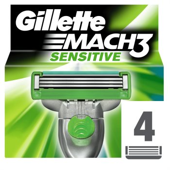 Gillette Mach 3 Sensitive rezerva Lama 4 pc