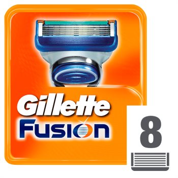 Fotografie Gillette Fusion náhradní břity 8 Ks