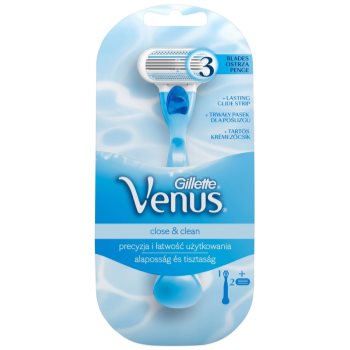 Gillette Venus Close & Clean holicí strojek 2 ks