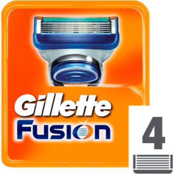 Fotografie Gillette Fusion náhradní břity 4 Ks