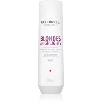 Goldwell dualsenses blondes & highlights șampon pentru păr blond neutralizeaza tonurile de galben