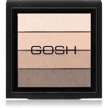 Gosh Smokey paleta očních stínů odstín 02 Brown 8 g