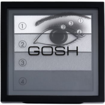 Gosh Smokey paleta očních stínů odstín 01 Black 8 g