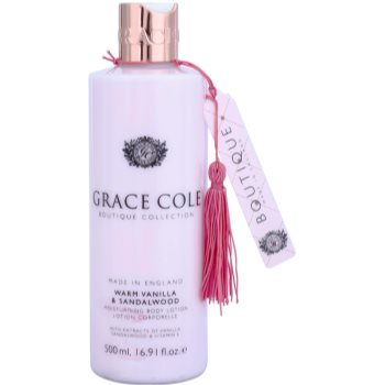 

Grace Cole Boutique Warm Vanilla & Sandalwood зволожуюче молочко для тіла 500 мл