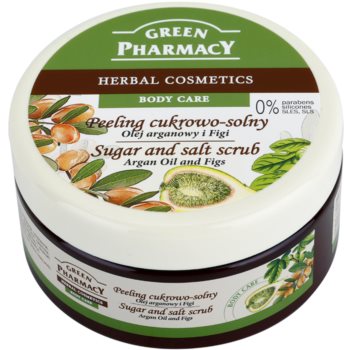 Green Pharmacy Body Care Argan Oil & Figs peeling cu zahar si sare poza