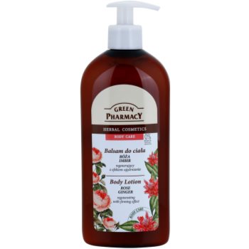 Green pharmacy body care rose & ginger lapte de corp regenerator cu efect de întărire
