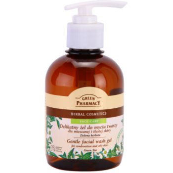 Green pharmacy face care green tea gel de curățare blând pentru ten gras si mixt