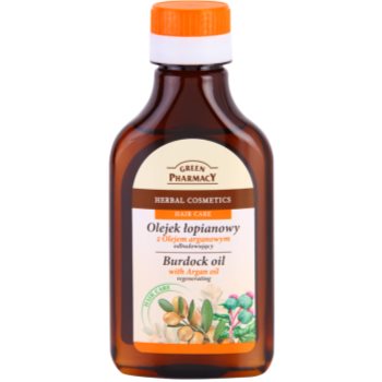 Green pharmacy hair care argan oil ulei de par in brusture ulei pentru par cu brusture efect regenerator