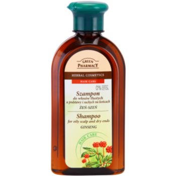 Green pharmacy hair care ginseng sampon pentru scalp gras si fire de par cu terminatii uscate