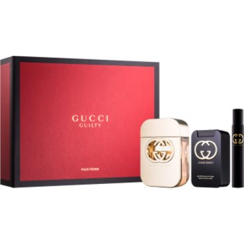 

Gucci Guilty подарунковий набір І Туалетна вода 75 ml + Молочко для тіла 100 ml + Туалетна вода 7,4 ml