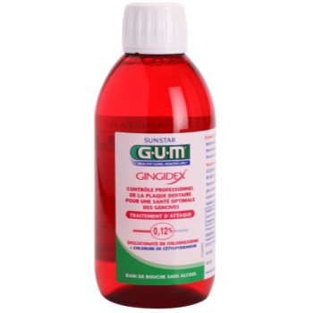 G.U.M Gingidex 0,12% Apa de gura impotriva placii dentare si a gingivitei. fară alcool