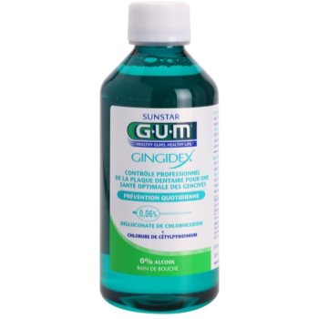 G.U.M Gingidex 0,06% Apa de gura impotriva placii dentare si a gingivitei. fară alcool