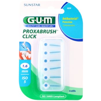 G.U.M Proxabrush Click perii interdentare de schimb 6 bucati