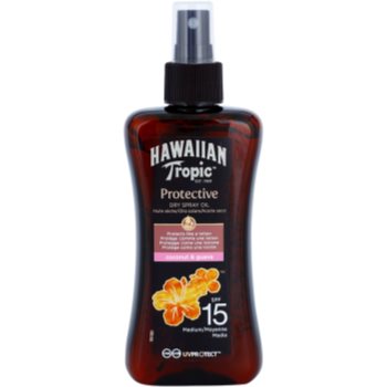 

Hawaiian Tropic Protective водостійка захисна суха олійка для засмаги SPF 15 200 мл