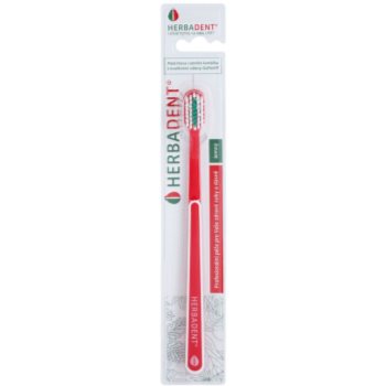 

Herbadent Dental Care зубна щітка середньої жорткості м'яка Red/White & Green