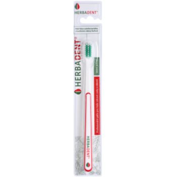 

Herbadent Dental Care зубна щітка середньої жорткості екстра м'яка White/Red & Green