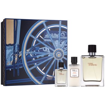 Hermès Terre d’Hermes dárková sada VI. toaletní voda 100 ml + toaletní voda 12,5 ml + balzám po holení 40 ml