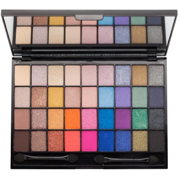 

I Heart Revolution Slogan Palette палітра тіней з дзеркальцем та аплікатором відтінок Makeup Geek 28 гр