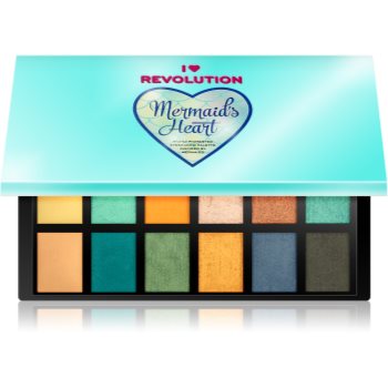 I heart revolution mermaids heart paleta farduri de ochi