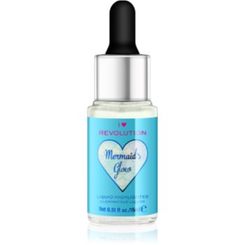 I heart revolution mermaids glow iluminator lichid