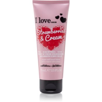 I love... strawberries & cream crema de maini