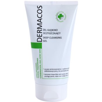 

Ideepharm Dermacos Combination Oily Acne Skin глибоко очищуючий гель проти блиску шкіри та розширених пор 150 мл