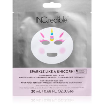 Inc.redible sparkle like a unicorn masca iluminatoare pentru ten obosit