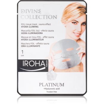Iroha divine collection platinum & hyaluronic acid masca de hidratare si luminozitate