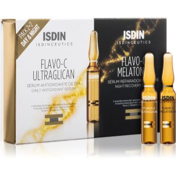 ISDIN Isdinceutics Flavo-C ser facial ziua și noaptea