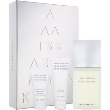 

Issey Miyake L'Eau D'Issey Pour Homme подарунковий набір ХVІІ Туалетна вода 125 ml + Гель для душу 75 ml + Бальзам після гоління 50 ml
