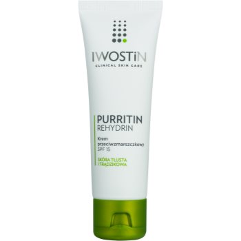 Iwostin Purritin Rehydrin crema anti-rid pentru tenul gras, predispus la acnee