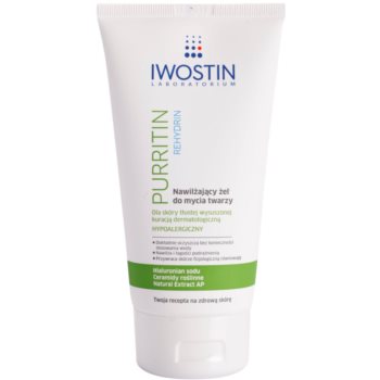 Iwostin Purritin Rehydrin gel de curatare hidratant pentru piele uscata si iritata in urma tratamentului antiacneic