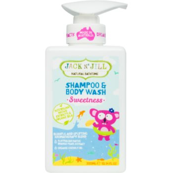 Jack n’ jill sweetness gel de duș și șampon delicat pentru copii 2 in 1