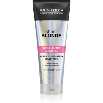 John frieda sheer blonde brilliantly brighter sampon pentru protectia culorii parului blond stralucire de perla