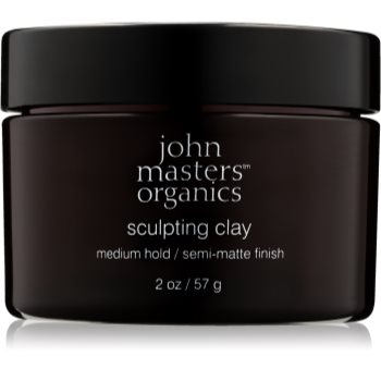 John masters organics sculpting clay medium hold lut modelator pentru un aspect mat