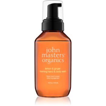 John Masters Organics Lemon & Ginger săpun spumant pentru mâini și corp