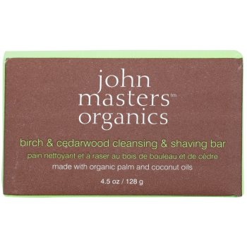 John Masters Organics Birch & Cedarwood săpun pentru curățare şi bărbierit, pentru bărbați și femei