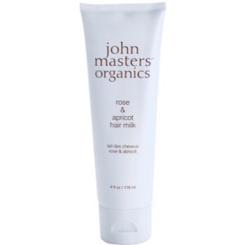 

John Masters Organics Rose & Apricot незмиваюче молочко для сухих кінчиків волосся 118 мл