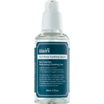 Klairs rich moist ser facial calmant cu efect de hidratare