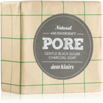 Klairs Gentle Black sapun solid pentru ten gras