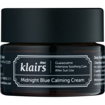 

Klairs Midnight Blue заспокоюючий крем для чутливої шкіри обличчя схильної до почервонінь 30 мл