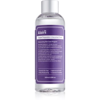 Klairs supple preparation tonic hidratant pentru echilibrarea ph-ului pielii fara parfum