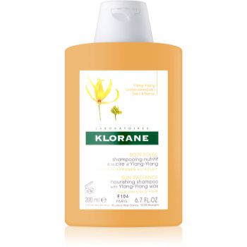 Klorane ylang-ylang șampon intens hrănitor pentru par expus la soare