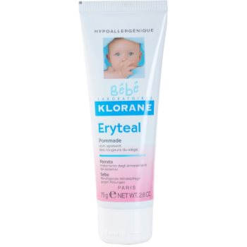 Fotografie Klorane Bébé Erytéal ochranná mast na dětský zadeček 75 ml