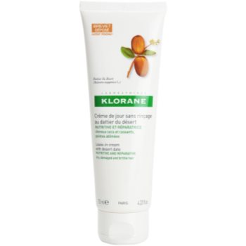 Klorane Desert Date bezoplachová krémová péče pro lámavé a namáhané vlasy 125 ml
